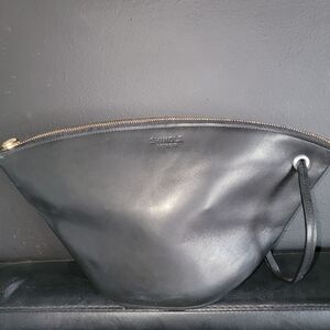 Shinola Black Leather Clutch